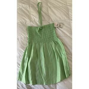 VTG Inc International Concepts Green Tube Tank Top Halter Boho Y2K NWT Sz 10